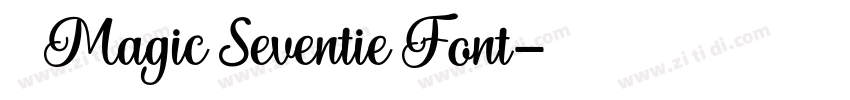 获取 Magic Seventie Font字体转换